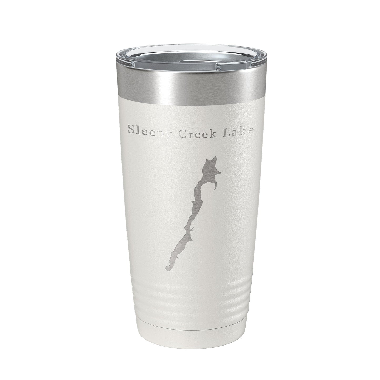 Sleepy Creek Lake Map Tumbler Travel Mug Insulated Laser Engraved Coffee Cup West Virginia 20 oz