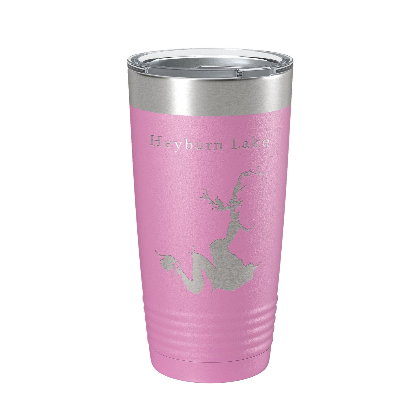 Heyburn Lake Map Tumbler Travel Mug Insulated Laser Engraved Coffee Cup Oklahoma 20 oz