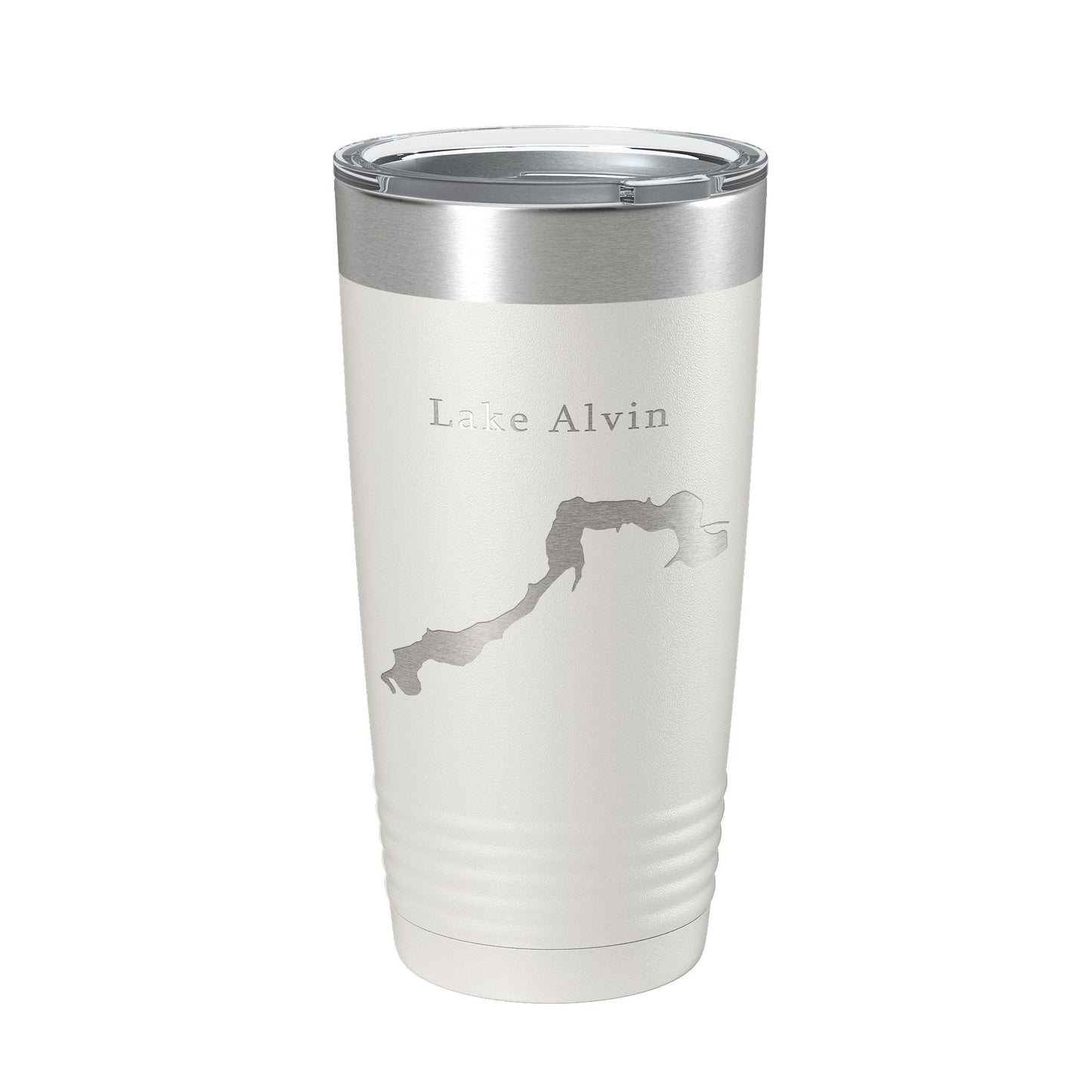Lake Alvin Map Tumbler Travel Mug Insulated Laser Engraved Coffee Cup South Dakota 20 oz